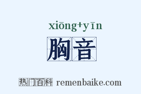 胸音是什么意思的图片